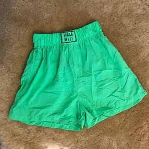 Sugar blues high rise shorts